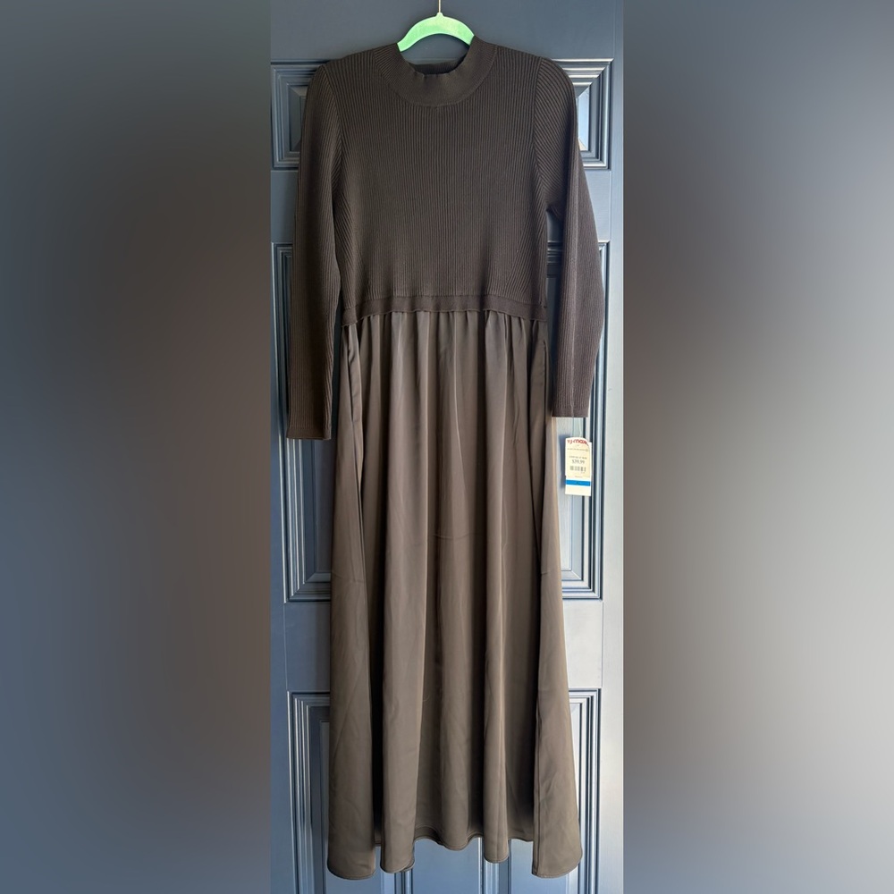 Taylor Black Knit Long Sleeve Dress - Picture 2 of 5